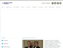 Tablet Screenshot of chiropractorincenterville.com